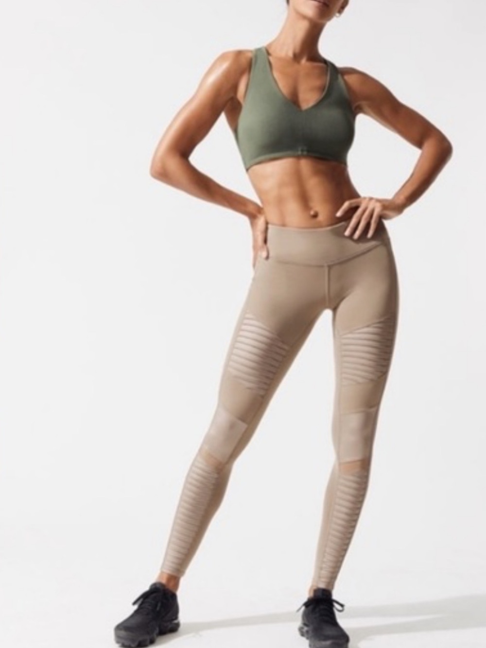 Alo Like New Athena Moto Yoga Leggings Size XS - Picture 3 of 6